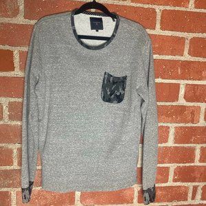 Cohesive & Co Grey Sweater Camo Accent - Large